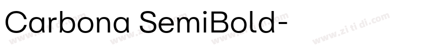 Carbona SemiBold字体转换